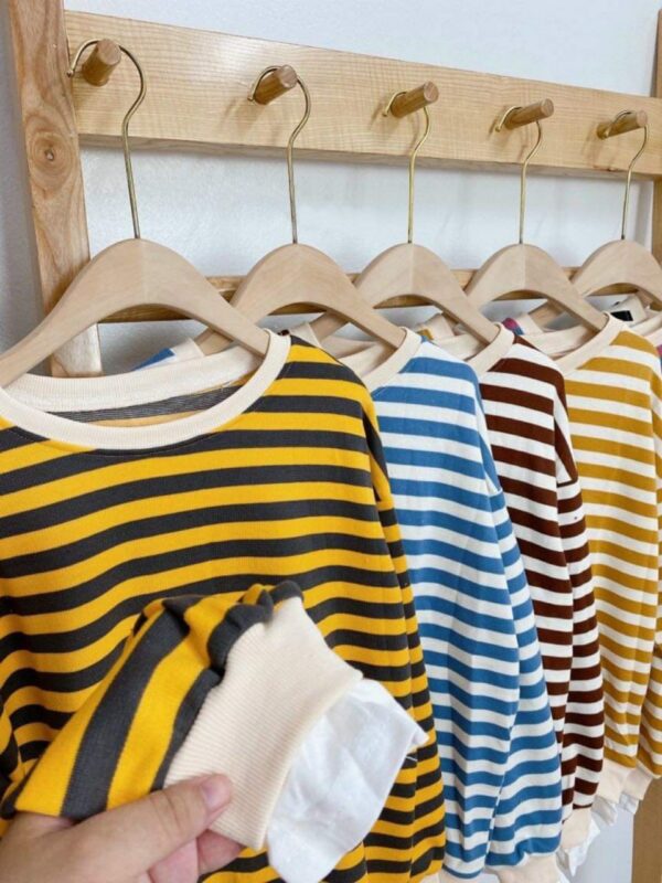 Striped Long Sleeve Sweatshirt